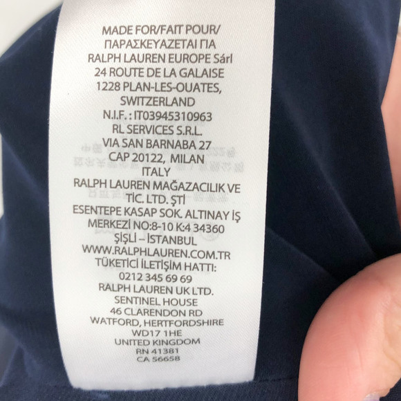 LAUREN RALPH LAUREN Evening Gown 12 Navy Blue V-Neck Maxi Dress Knot Front NWT - Picture 8 of 9